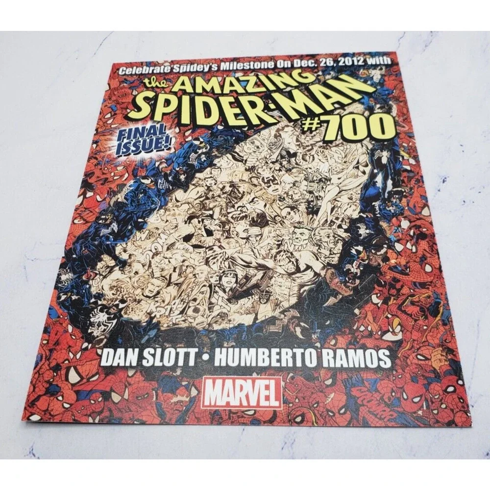 Amazing Spider-Man 700 Marvel Comics Promo Card Dan Slott Humberto Ramos 2012